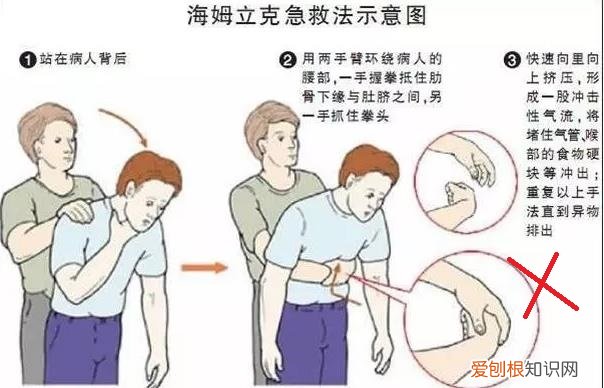 海姆立克急救法高清图解