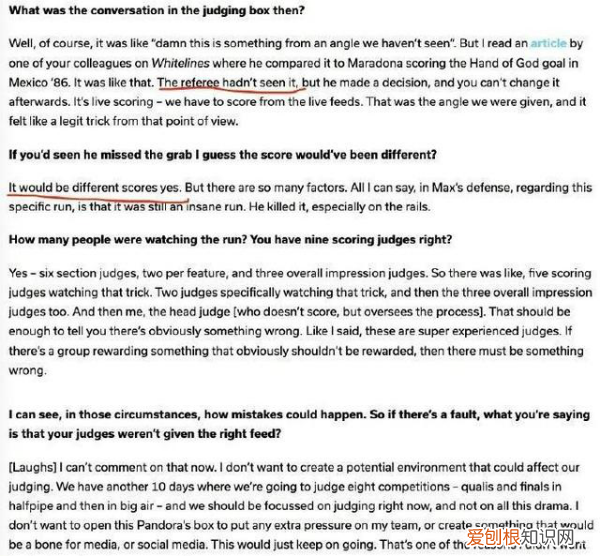 苏翊鸣比赛裁判长:给冠军分打高了，苏翊鸣错过了金牌