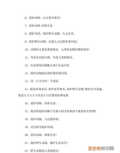 保护动物的宣传语,保护野生动物的宣传标语一年级