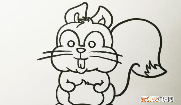 qq红包松鼠怎么画,小松鼠怎么画简单又可爱