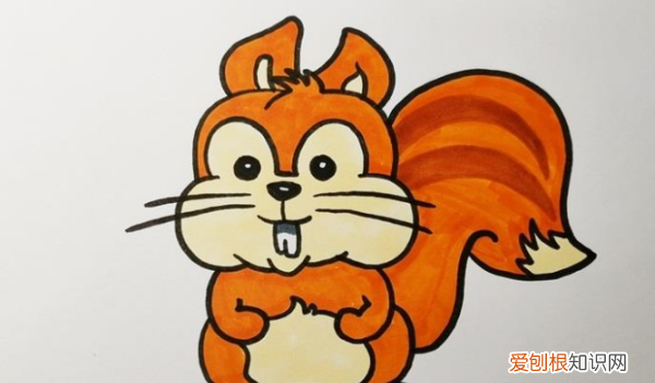 qq红包松鼠怎么画,小松鼠怎么画简单又可爱