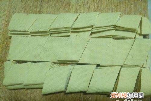 菱形片怎么切,干豆腐怎么切棱形块