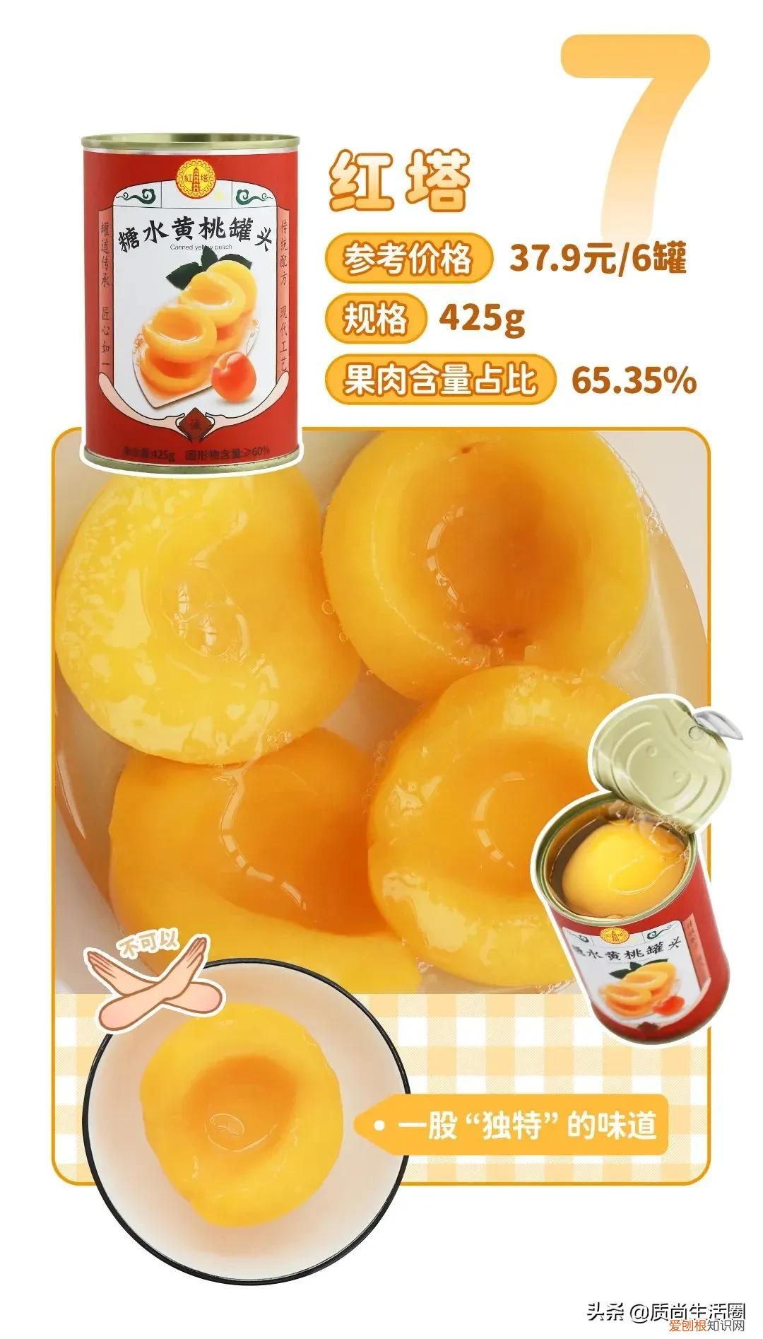 9款黄桃罐头对比测评