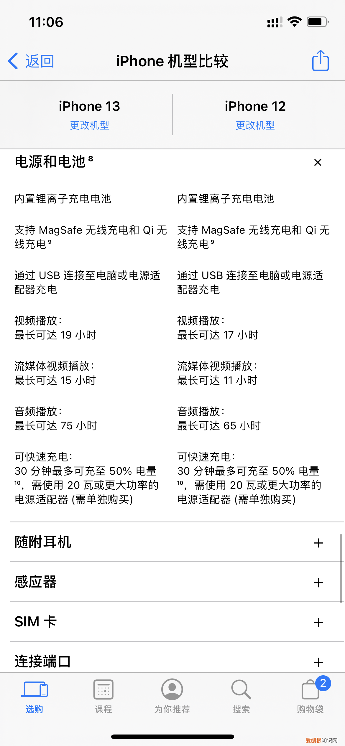 iPhone12和iPhone13配置对比评测