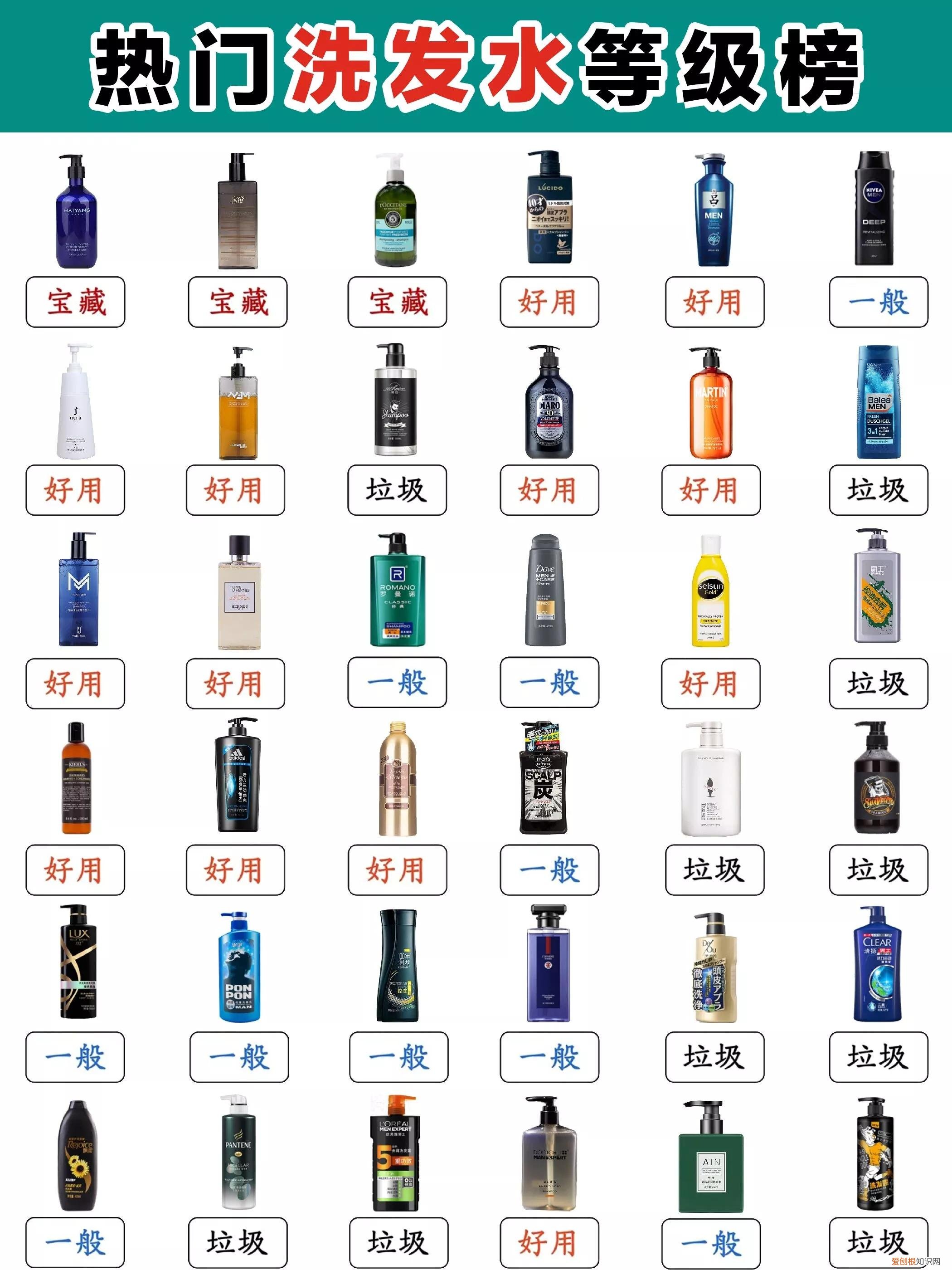 男士洗发水排行榜前十名推荐